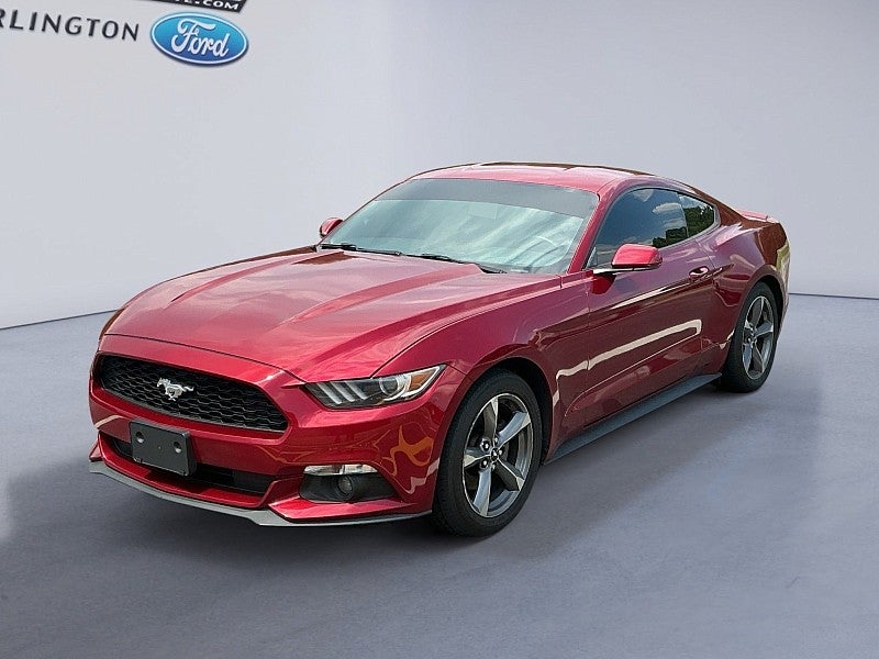 2016 Ford Mustang V6 in Burgundy — front three-quarter view