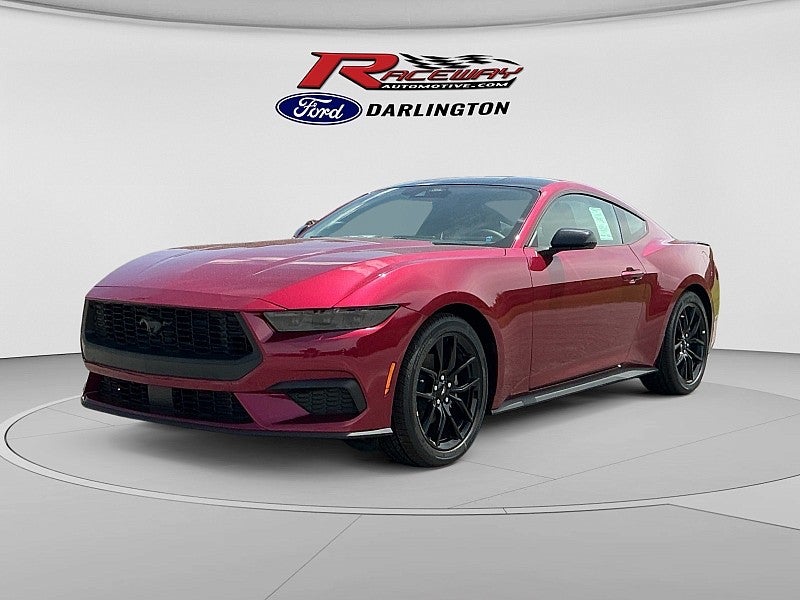 2026 Ford Mustang EcoBoost Fastback in Magenta — front three-quarter view