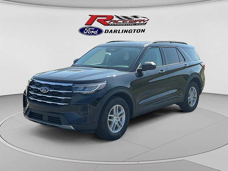 2026 Ford Explorer Active in Black — front three-quarter view