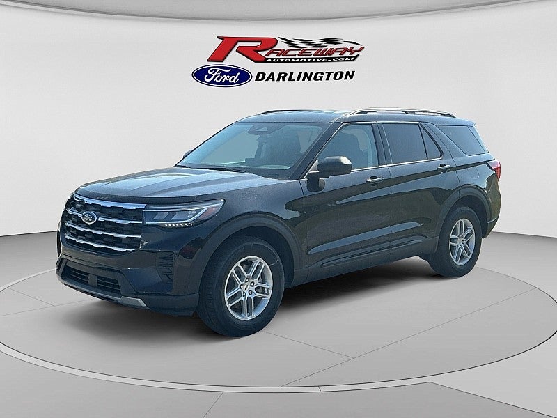 2026 Ford Explorer Active in Black — front three-quarter view