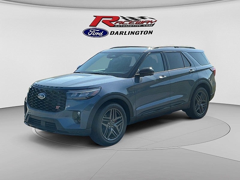 2026 Ford Explorer ST in Blue — front three-quarter view