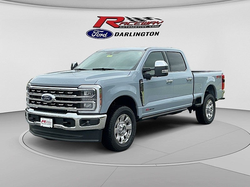 2026 Ford Super Duty F-250 Lariat in Gray — front three-quarter view