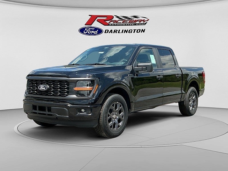 2026 Ford F-150 STX in Black — front three-quarter view