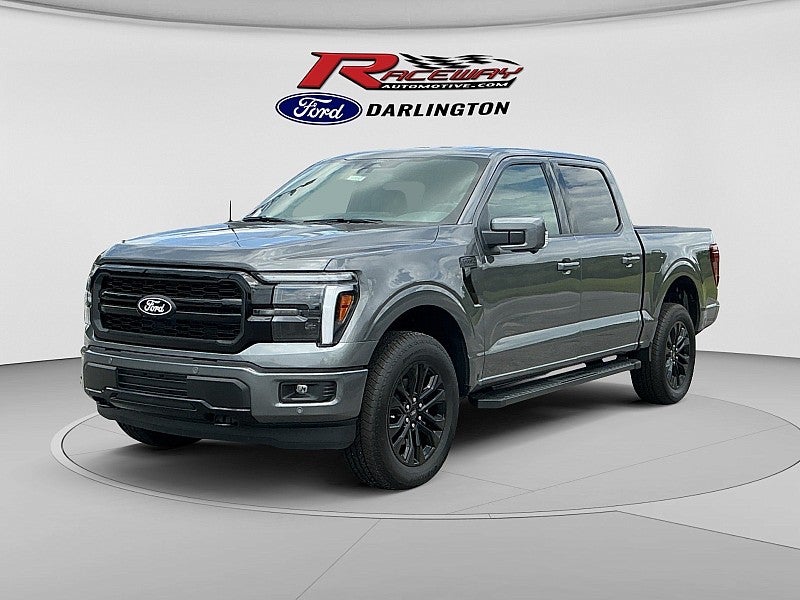 2026 Ford F-150 Lariat in Gray — front three-quarter view