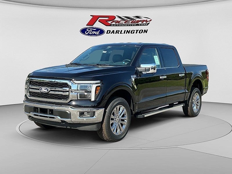 2026 Ford F-150 Lariat in Black — front three-quarter view