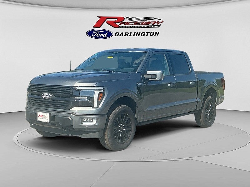 2026 Ford F-150 Platinum in Gray — front three-quarter view
